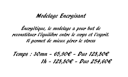 Modelage Anti Stress à la Fleur de Bach