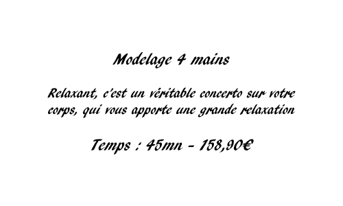 Modelage 4 mains